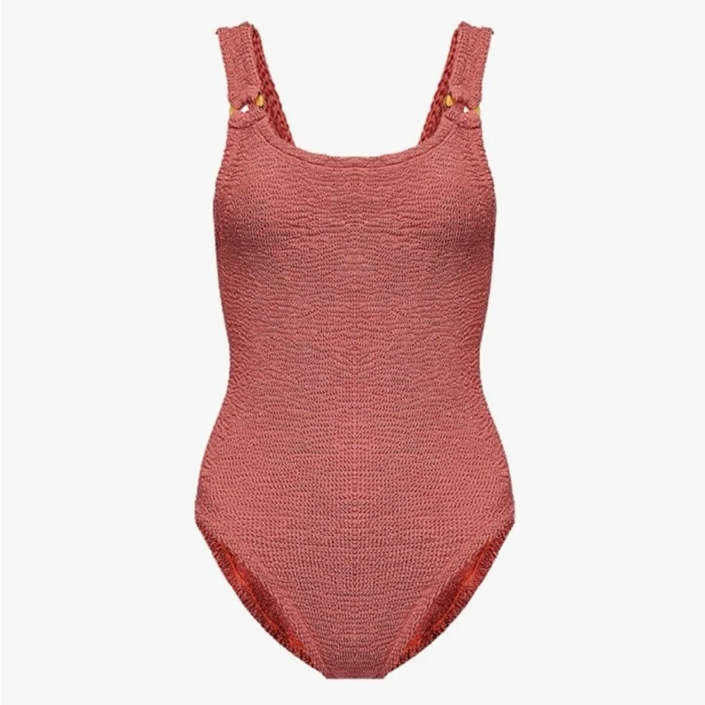 NWT Hunza G Domino one piece in metallic rosewood - Picture 8 of 8